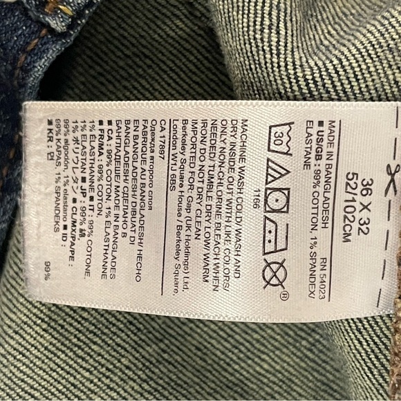 Banana Republic Factory Mens athletic fit Jeans Dark Wash - Picture 9 of 9